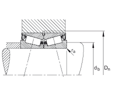 圓錐滾子軸承 JK0S060, 整體圓錐滾子軸承，單側(cè)唇密封，直徑系列 0
