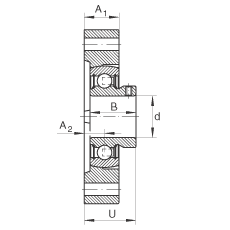 軸承座單元 FLCTEY15, 帶兩個螺栓孔的法蘭的軸承座單元,鑄鐵, 內圈帶平頭螺釘, P 型密封,無再潤滑結構 軸承座單元 FLCTEY15, 帶兩個螺栓孔的法蘭的軸承座單元,鑄鐵, 內圈帶平頭螺釘, P 型密封,無再潤滑結構