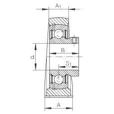 直立式軸承座單元 PSHEY50-N, 鑄鐵軸承座,內圈帶平頭螺釘的外球面球軸承,P 型密封 直立式軸承座單元 PSHEY50-N, 鑄鐵軸承座,內圈帶平頭螺釘的外球面球軸承,P 型密封